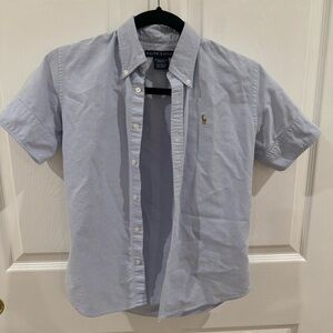 Ralph Lauren Light Blue Short Sleeve Button-Down Shirt